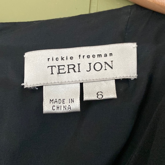 Teri Jon by Rickie Freeman Ruffle Tiered Silk Gown - Picture 15 of 16